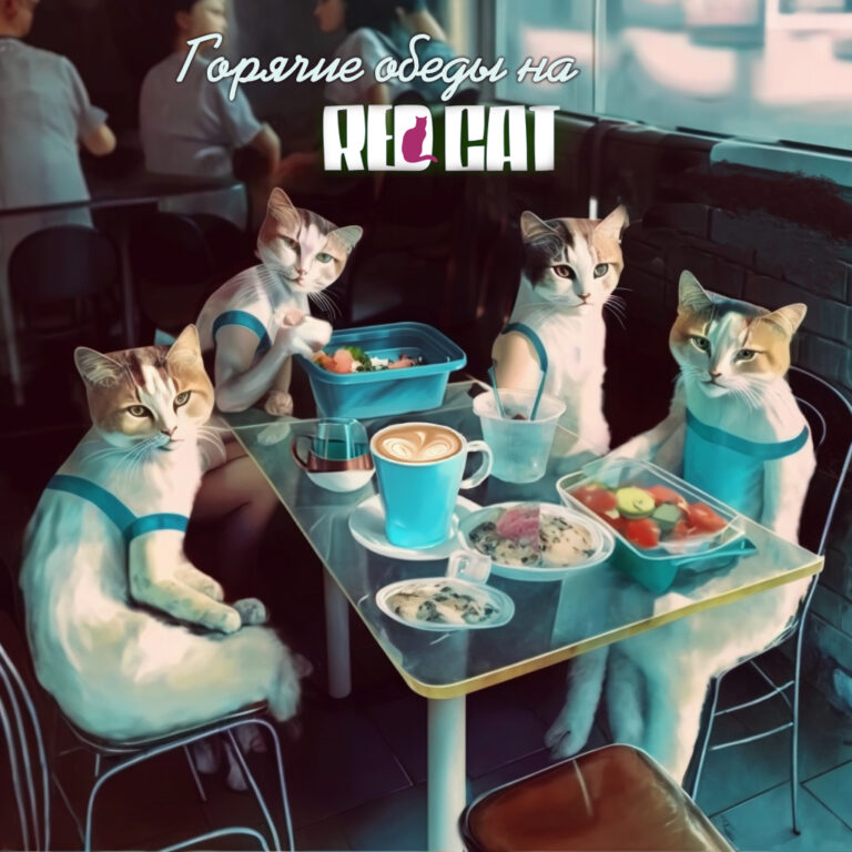 На RED CAT всегда можно вкусно подкрепиться: