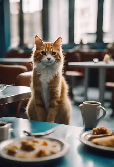 На RED CAT всегда можно вкусно подкрепиться: